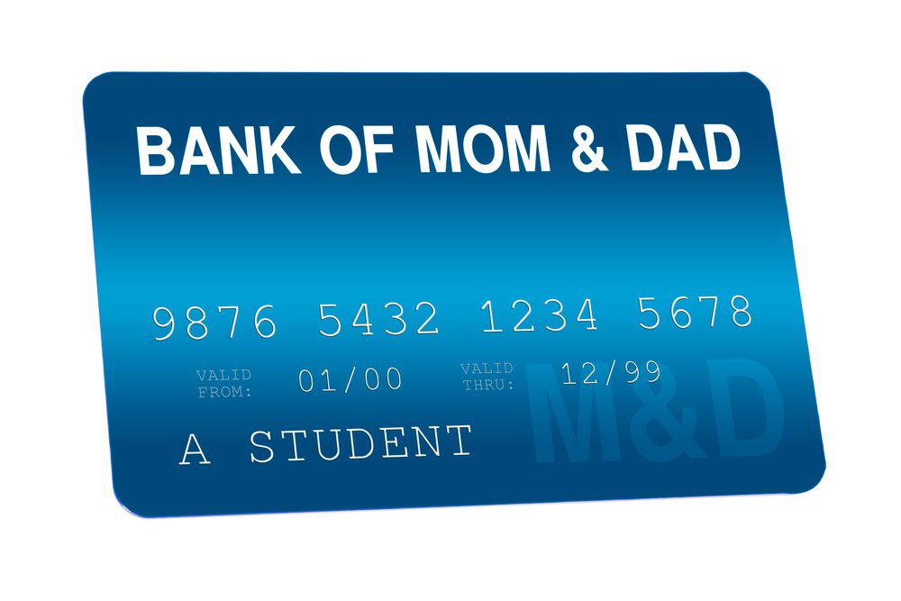 Mom or dad's credit card for students.