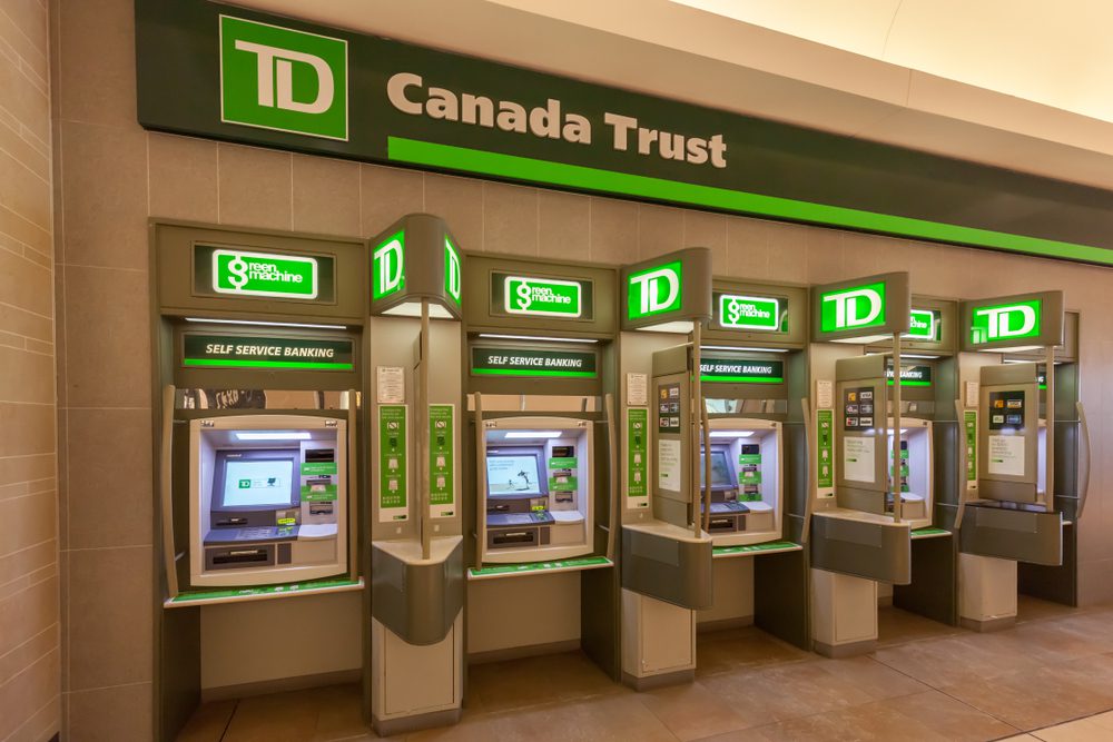 TD Canada trust ATMs.
