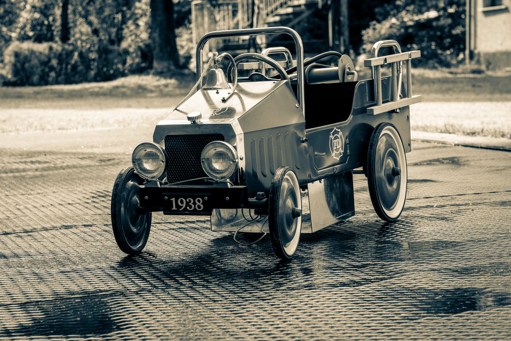 Vintage pedal car.